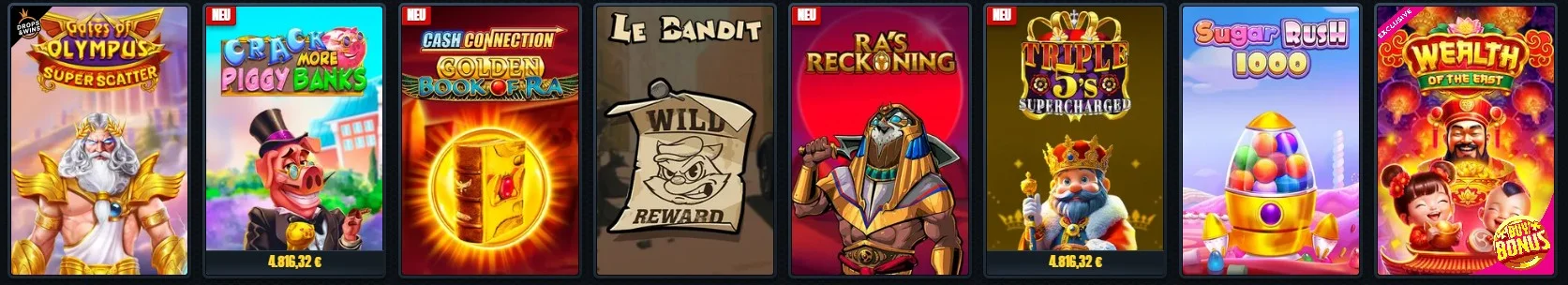 Glorion Casino Slots und Spielautomaten